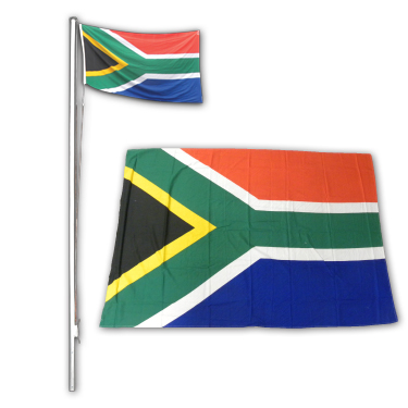 Flags with toggle and rope