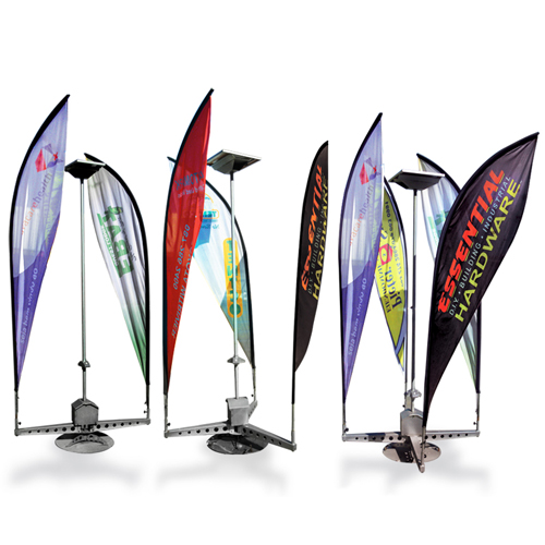 Flag Spinner Solar Lighting