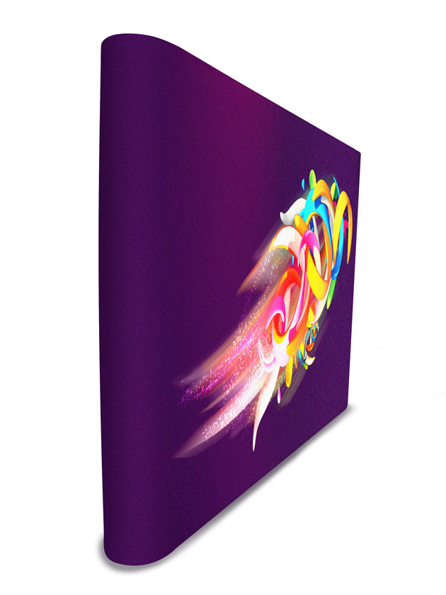 Cloth Banner Wall Straight with end caps