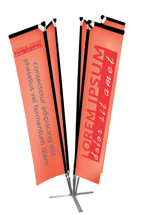 Cluster Flag Base 5 Pole