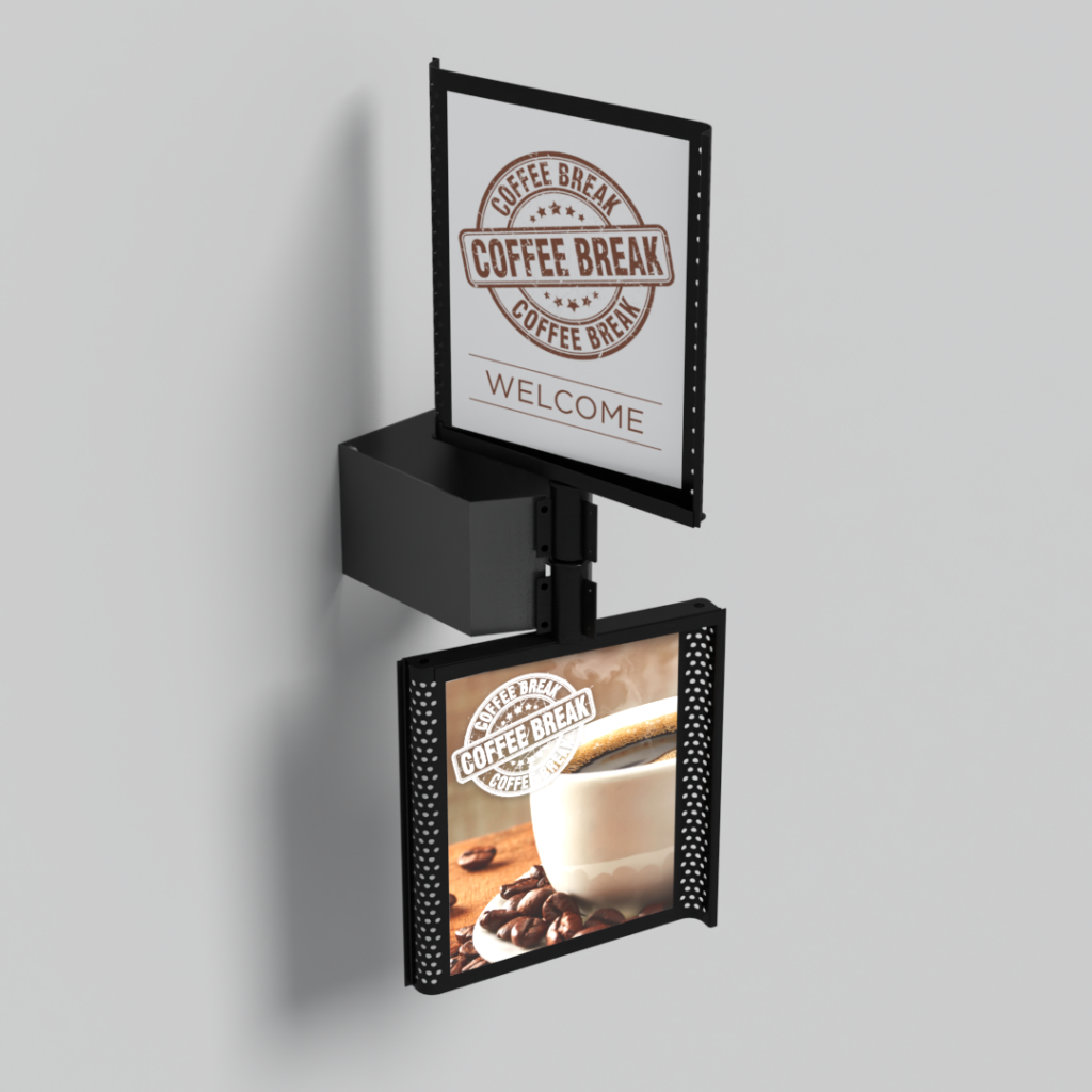 Wind Spinner 500 x 500 Wall Mount Top & Bottom